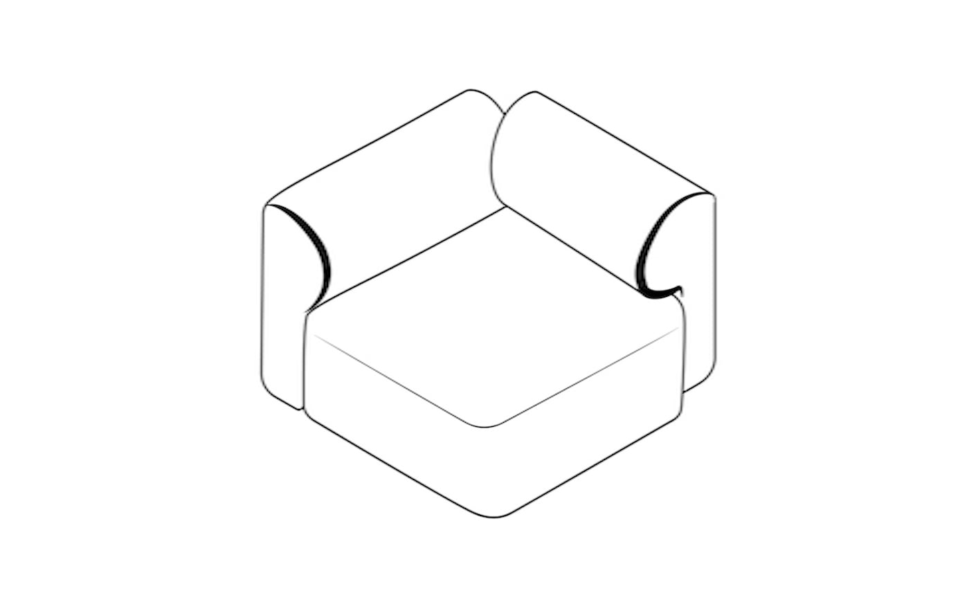 Podium RK1 (sæde højre modul)