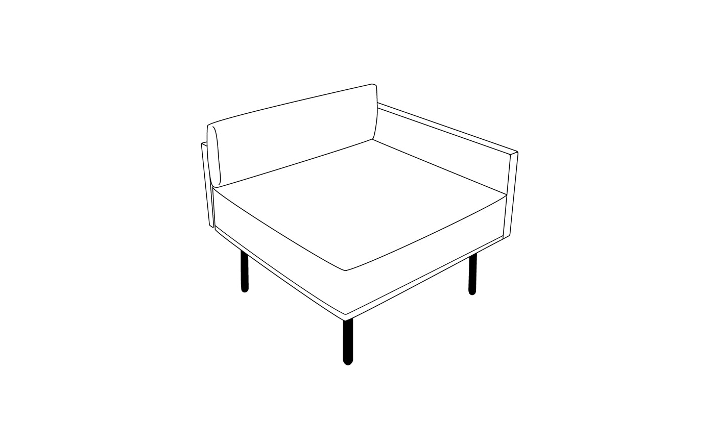 Podium RK2 (sæde højre modul)