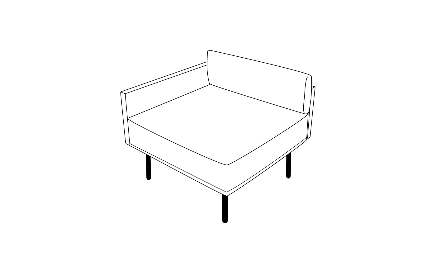 Podium RK2 (sæde venstre modul)